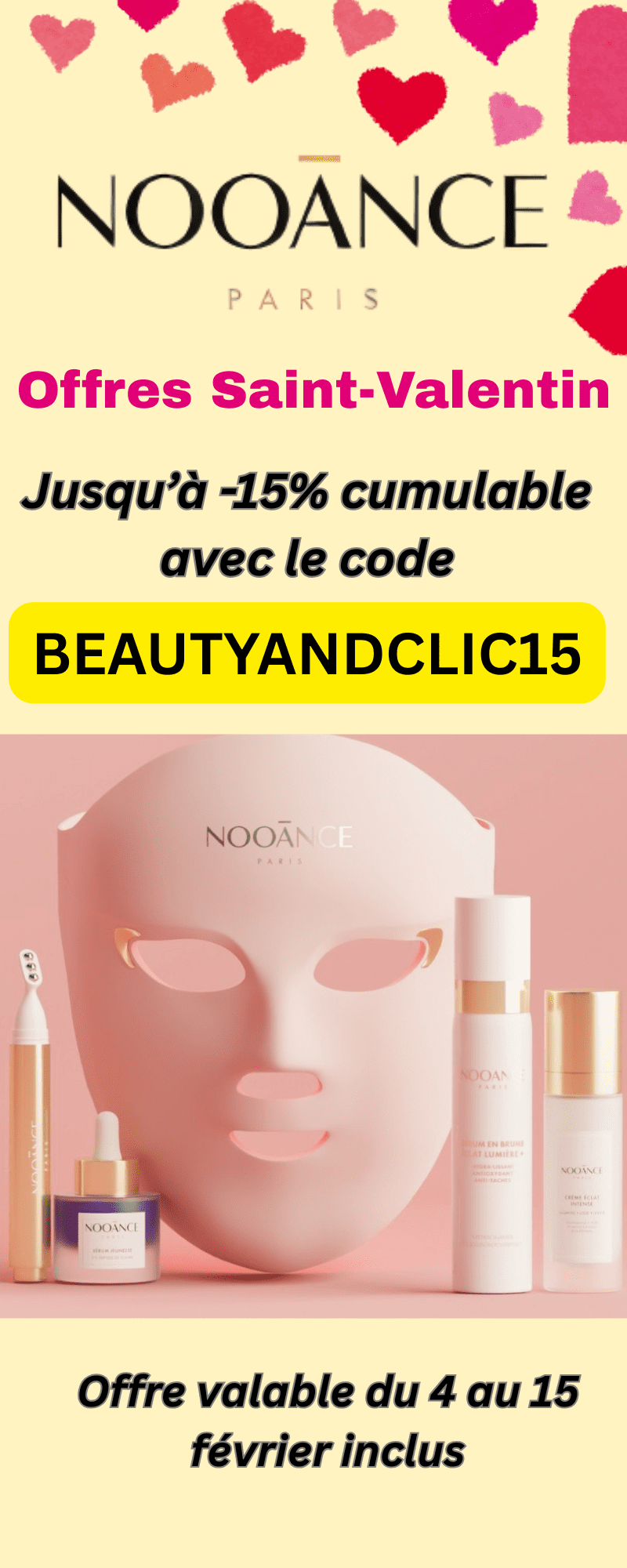 offre Saint-Valentin Nooance + code promo